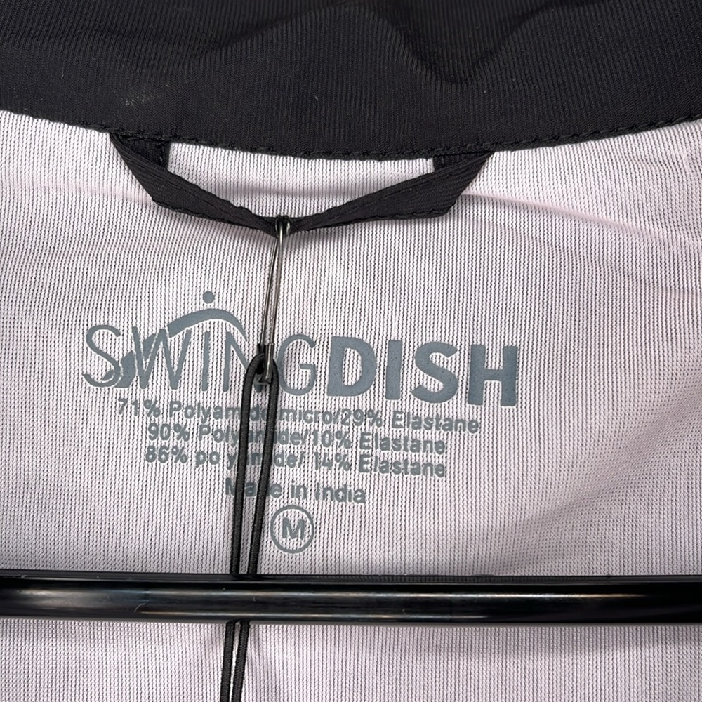 Women's Swingdish Black Jacket with pink accents. - Picture 3 of 8